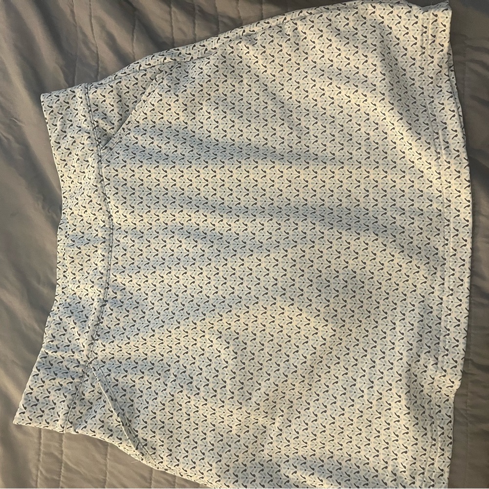 Peter Millar Blue and White Mini Pencil Skirt